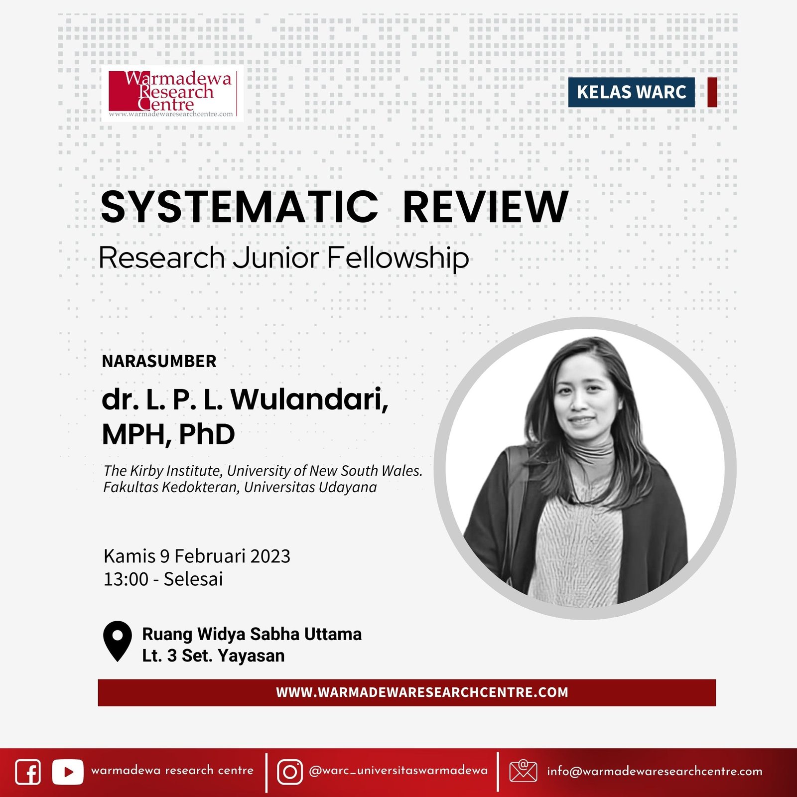 Kelas Systematic Review "Research Junior Fellowship"